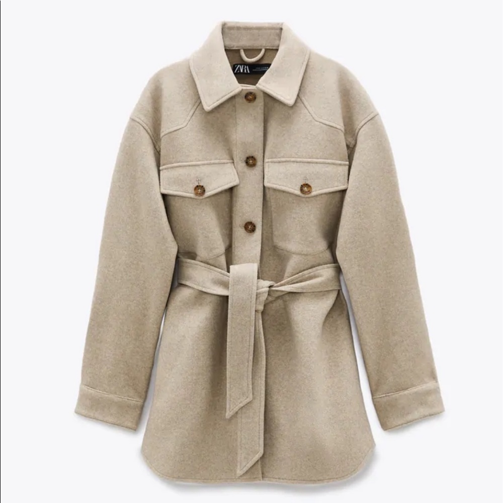 Zara Belted Overshirt
